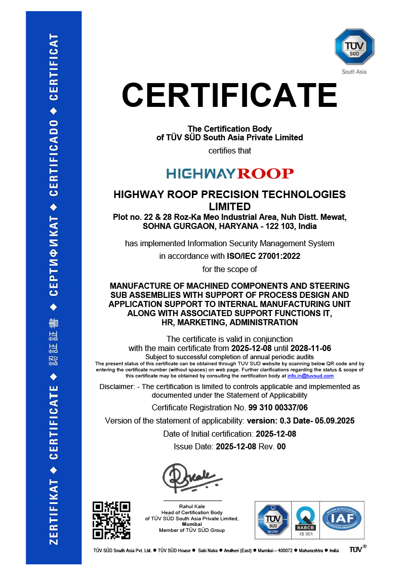 Sohna · Plots 22 & 28 certificate