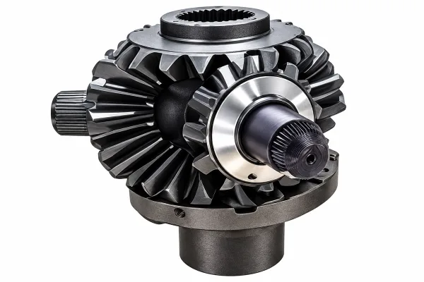 Differential assembly with crown wheel