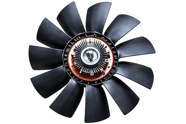 Cooling fan with viscous clutch