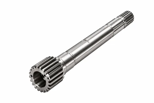 Splined pinion shaft