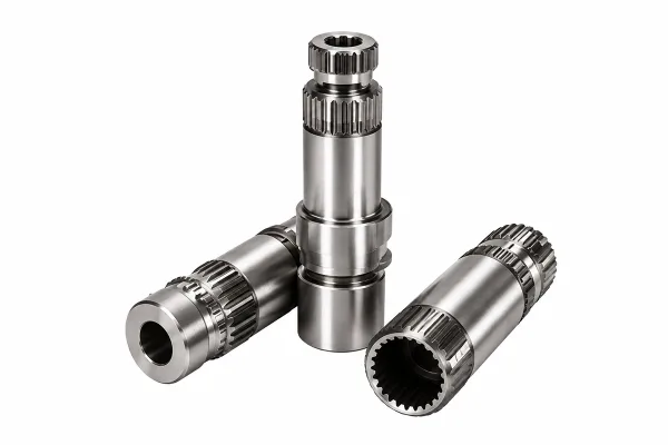 Splined steering shafts